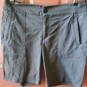 Athleta Black  Women Shorts Quick Dry 95 Nylon 5 Spandex Size 8